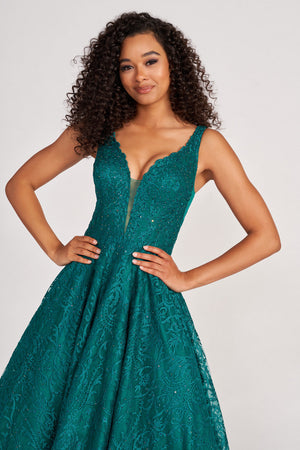 Colette CL2029 prom dress images.  Colette CL2029 is available in these colors: Emerald .
