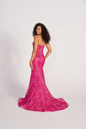 Colette CL2048 prom dress images.  Colette CL2048 is available in these colors: Fuchsia, Emerald, Lilac, Champagne.