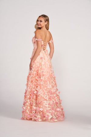 Colette CL2057 prom dress images.  Colette CL2057 is available in these colors: Apricot.