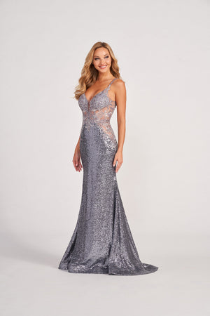 Colette CL2061 prom dress images.  Colette CL2061 is available in these colors: Rose, Sage, Steel.