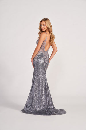 Colette CL2061 prom dress images.  Colette CL2061 is available in these colors: Rose, Sage, Steel.