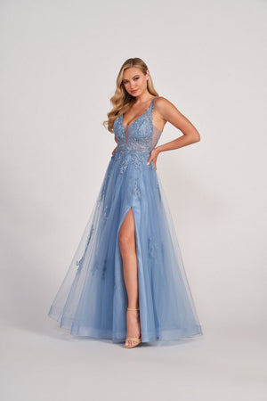 Colette CL2074 prom dress images.  Colette CL2074 is available in these colors: Orchid, Sage, Dusty Blue.
