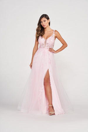 Colette CL2074 prom dress images.  Colette CL2074 is available in these colors: Orchid, Sage, Dusty Blue.