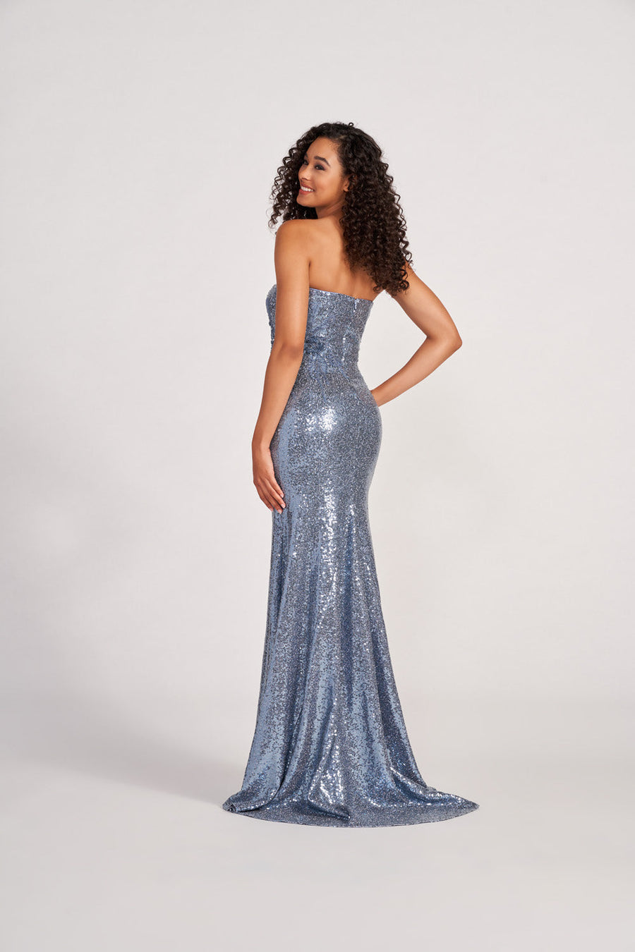 Colette CL2075 prom dress images.  Colette CL2075 is available in these colors: Steel Blue.