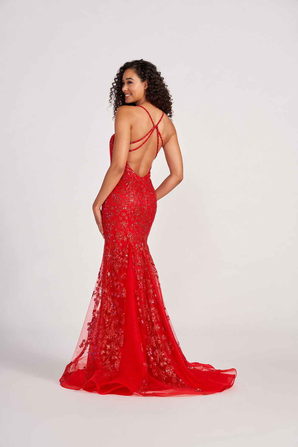 Colette CL2076 prom dress images.  Colette CL2076 is available in these colors: Ice Blue, Red, Silver, Aqua Gold.