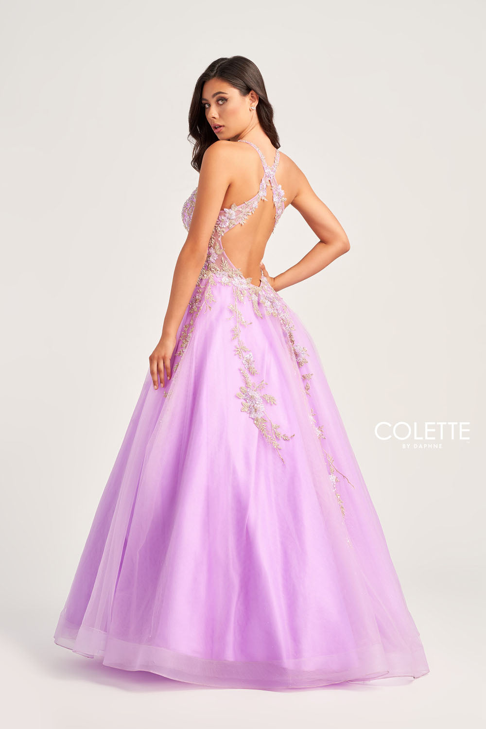 Colette CL5271 prom dress images.  Colette CL5271 is available in these colors: Lilac.