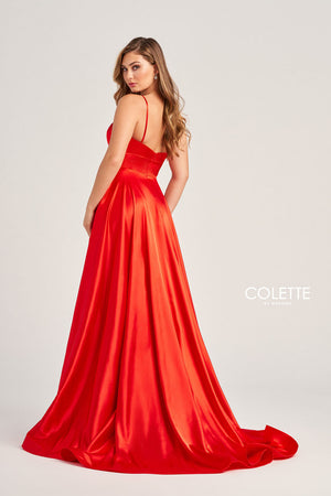 Colette CL5283 prom dress images.  Colette CL5283 is available in these colors: Light Blue, Light Pink, Yellow, Red, Black, Royal Blue.