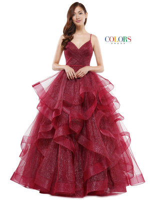 Colors Dress 2381 prom dress images.  Colors Dress 2381 is available in these colors: Blush, Cornflower, Garnet.