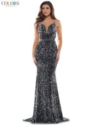 Colors Dress 2459 prom dress images.  Colors Dress 2459 is available in these colors: Hot Pink, Silver, Off White.