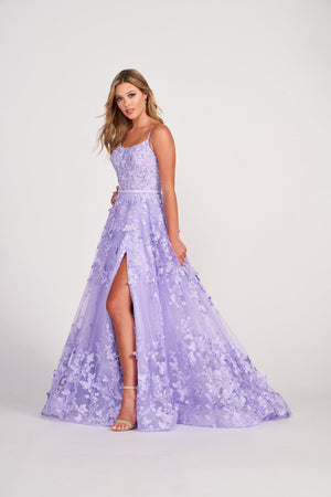 Ellie Wilde EW34109 prom dress images.  Ellie Wilde EW34109 is available in these colors: Lavender, Wine.