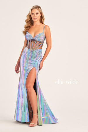 Ellie Wilde EW35702 prom dress images.  Ellie Wilde EW35702 is available in these colors: Supernova.
