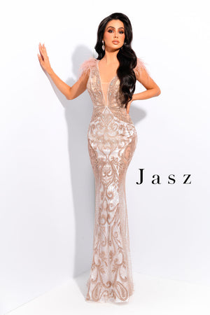 Jasz Couture 7226 prom dress images.  Jasz Couture 7226 is available in these colors: Black Gunmetal,  Lilac,  Sky Blue.