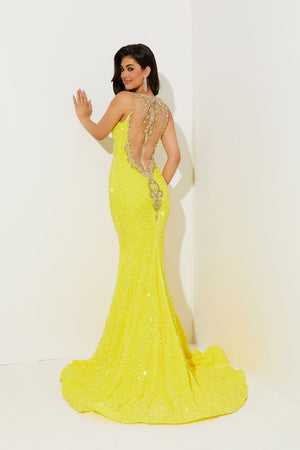 Jasz Couture 7512 prom dress images.  Jasz Couture 7512 is available in these colors: Black, Fuchsia, Yellow.