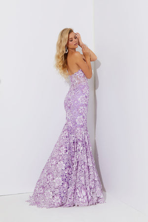Jasz Couture 7535 prom dress images.  Jasz Couture 7535 is available in these colors: Lilac, Pink, Sky Blue.