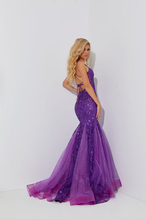 Jasz Couture 7557 prom dress images.  Jasz Couture 7557 is available in these colors: Emerald, Purple, Red.