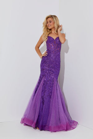 Jasz Couture 7557 prom dress images.  Jasz Couture 7557 is available in these colors: Emerald, Purple, Red.