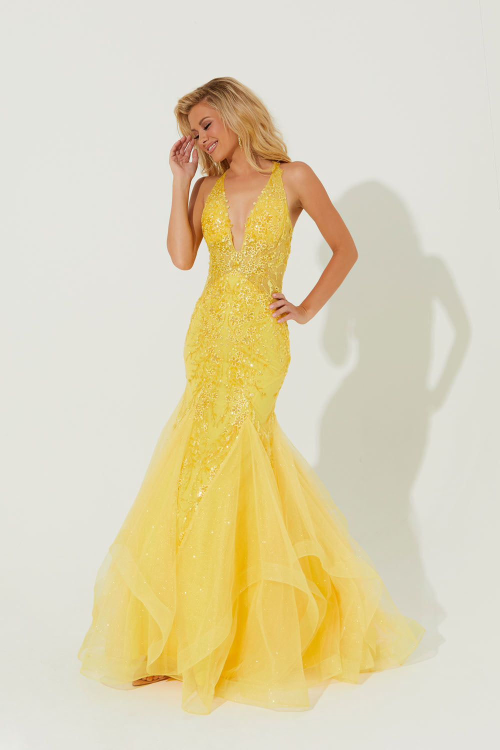 Jasz couture yellow prom clearance dress