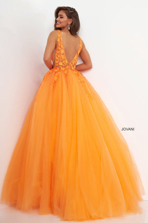 Jovani 02840 prom dress images.  Jovani 02840 is available in these colors: Black, Dark Blush, Ivory, Orange  .