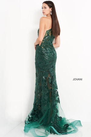 Jovani 02895 prom dress images.  Jovani 02895 is available in these colors: Black, Forest, Light Blue, Red, Royal, Rose Gold, White, Yellow.