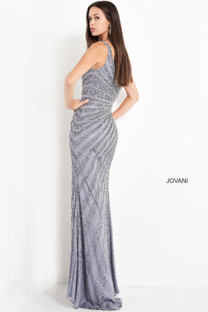 Jovani 04539 prom dress images.  Jovani 04539 is available in these colors: Smoke.