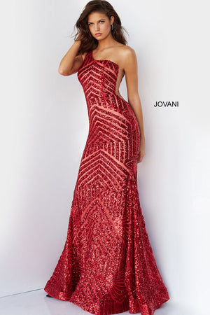 Jovani 06017 Red prom dresses images.