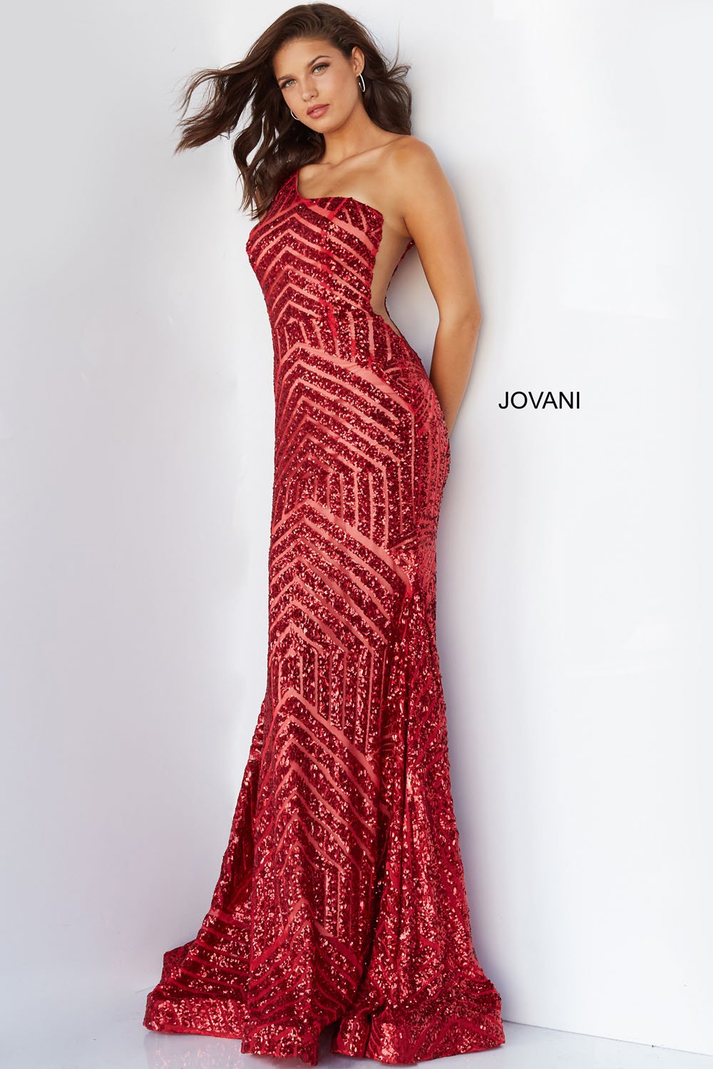Jovani deals red gown
