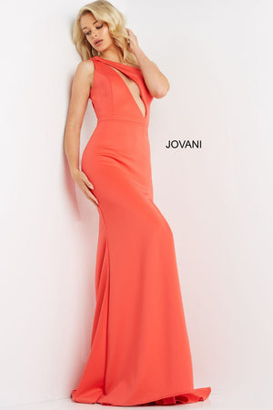 Jovani 06702 prom dress images.  Jovani style 06702 is available in these colors: Coral, Cobalt, Perriwinkle, Fuchsia, Cerise .