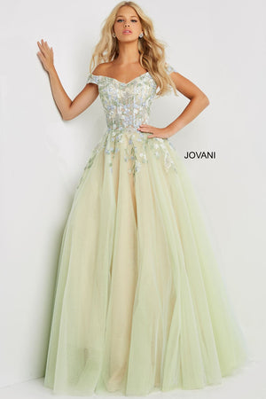 Jovani 06794 prom dress images.  Jovani style 06794 is available in these colors: Multi.