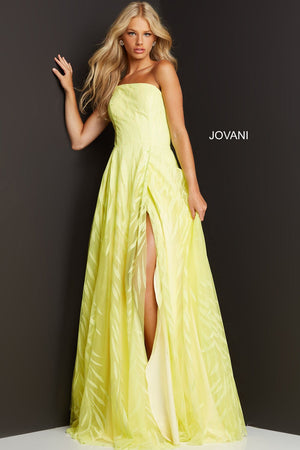 Jovani 07251 Yellow prom dresses images.