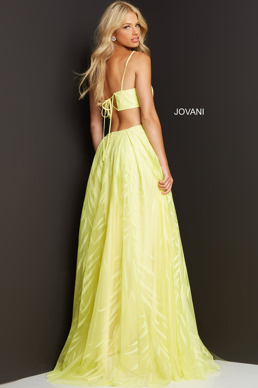 Jovani 07251 Yellow prom dresses images.