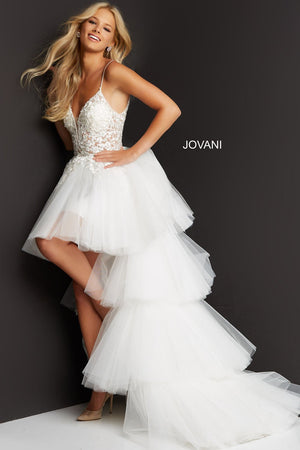 Jovani 07263 Offwhite prom dresses images.