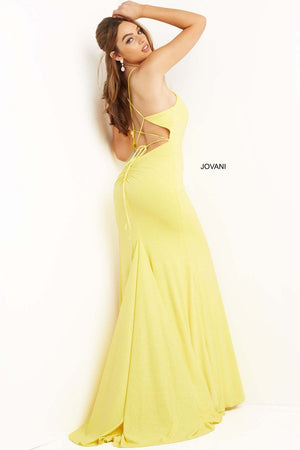 Jovani 08153 prom dress images.  Jovani style 08153 is available in these colors: Yellow, Green, Blush, Fuchsia, Light Blue.