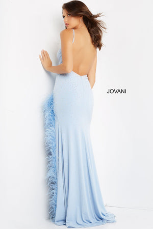 Jovani 08283 prom dress images.  Jovani style 08283 is available in these colors: Lilac, Light Blue.