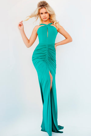 Jovani 08651 Jade prom dress images.  Jovani style 08651 is available in these colors: Black, Jade, Pink.