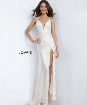 Jovani 1012 prom dress images.  Jovani 1012 is available in these colors: Cream, Light Blue, Rose Gold.