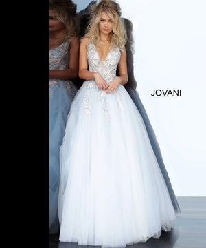 Jovani 11092 prom dress images.  Jovani 11092 is available in these colors: Light Blue.