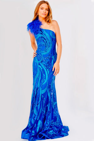 Jovani 32596 Royal prom dress images.  Jovani style 32596 is available in these colors: Royal.