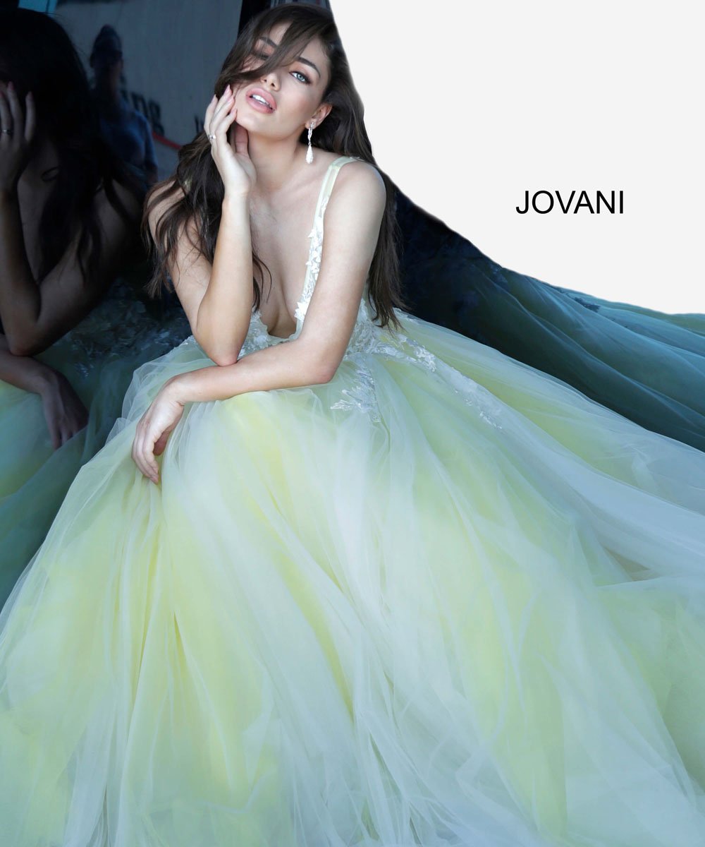 Jovani 55634 prom dress images.  Jovani 55634 is available in these colors: Champagne, Navy Black, Off White Blush, Off White Light Blue, Off White Lilac, Off White Off White, Off White Yellow, Red, Teal.