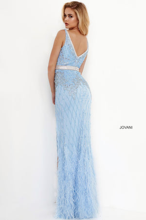 Jovani 55796 prom dress images.  Jovani 55796 is available in these colors: Black, Ivory, Light Blue.
