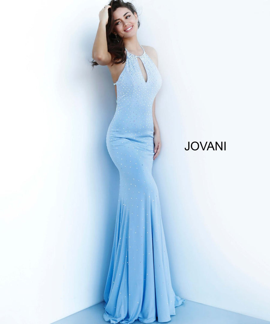 Jovani 67101 prom dress images.  Jovani 67101 is available in these colors: Black, Blush, Light Blue, Mauve, Red, White.