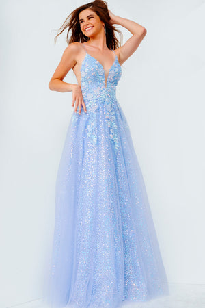 Jovani JVN07252  prom dress images.  Jovani style JVN07252 is available in these colors: Periwinkle.