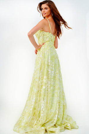 Jovani JVN08416  prom dress images.  Jovani style JVN08416 is available in these colors: Yellow, Periwinkle.