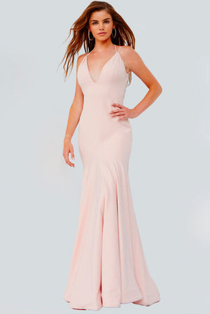 Jovani JVN08469  prom dress images.  Jovani style JVN08469 is available in these colors: Blush, Fuchsia, Light Blue, Orange.