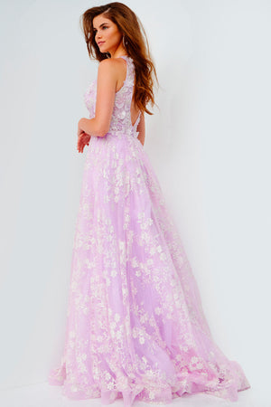 Jovani JVN08567  prom dress images.  Jovani style JVN08567 is available in these colors: Pink, Light Blue.