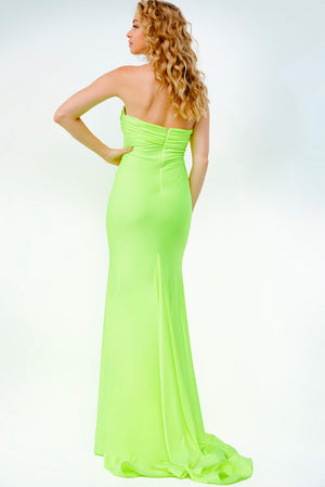 Jovani JVN09027  prom dress images.  Jovani style JVN09027 is available in these colors: Lime, Black, Coffee, Light Blue, Mauve, Rose, Royal.