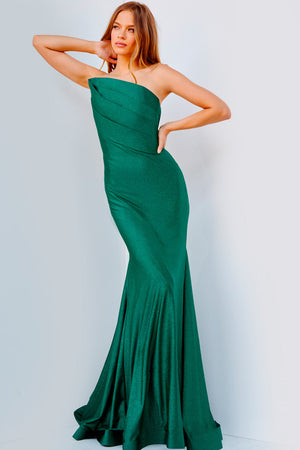 Jovani JVN230973  prom dress images.  Jovani style JVN230973 is available in these colors: Emerald, Light Blue, Hot Pink.
