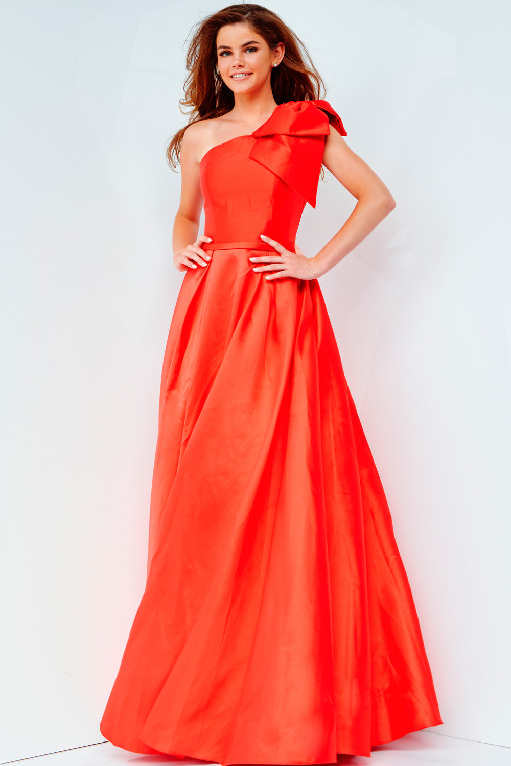 Jovani JVN4355  prom dress images.  Jovani style JVN4355 is available in these colors: Red, Black, Purple, Royal, Yellow, Navy.