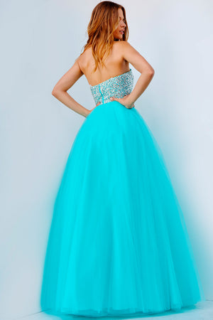 Jovani JVN52131  prom dress images.  Jovani style JVN52131 is available in these colors: Aqua, Blush, Lavender, Navy, White.