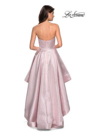 La Femme 27783 prom dress images.  La Femme 27783 is available in these colors: Pink.