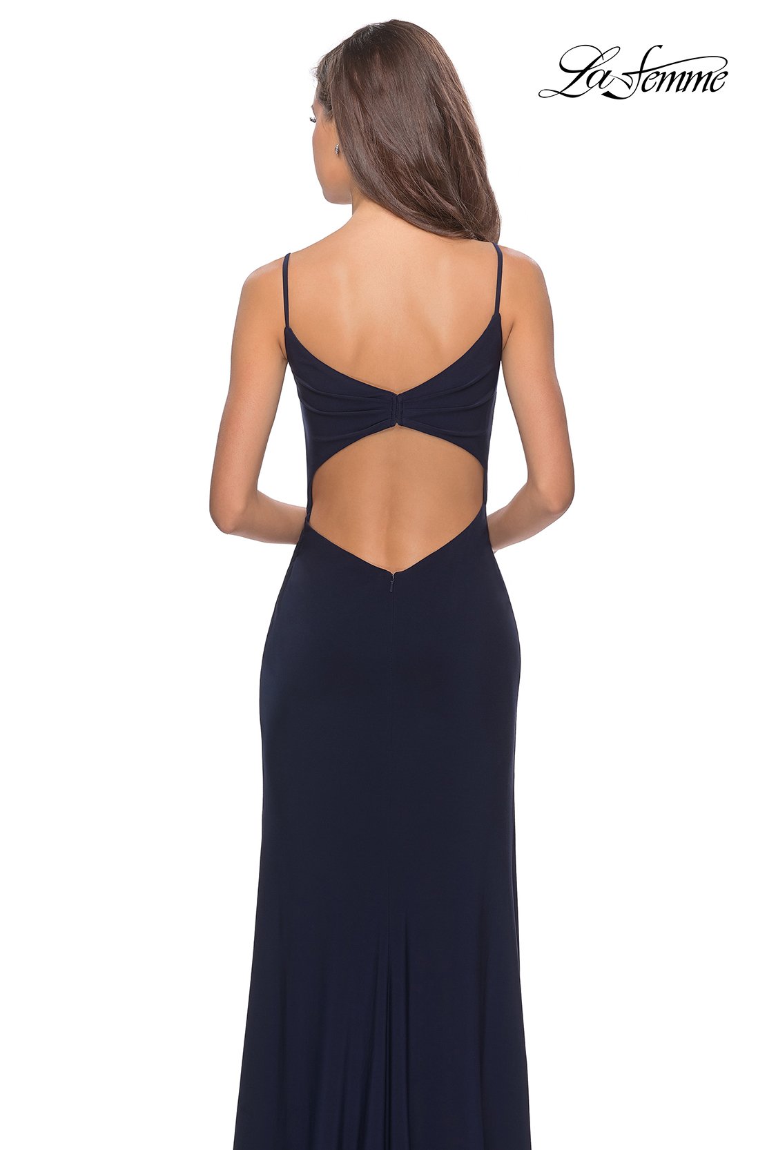 Lace back deals formal dress